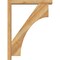 Ekena Millwork Westlake Block Rough Sawn Bracket w/ Offset Brace, Western Red Cedar, 4"W x 24"D x 32"H BKT0402X24X32WTL05RWR - alternate 4